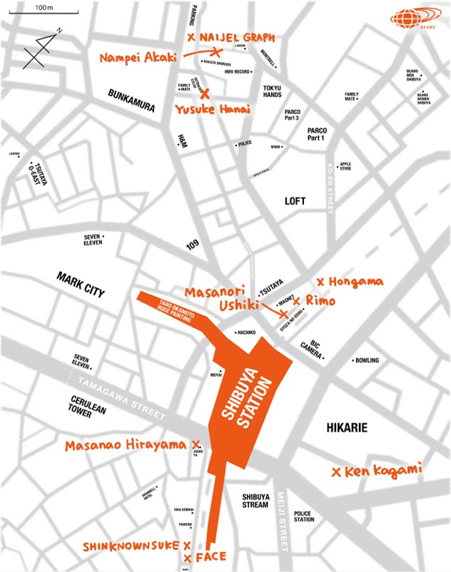 これは宝の地図か 明日から1カ月 ビームスがアートで渋谷をジャック Oceans オーシャンズ 男の日常を楽しくする情報発信局