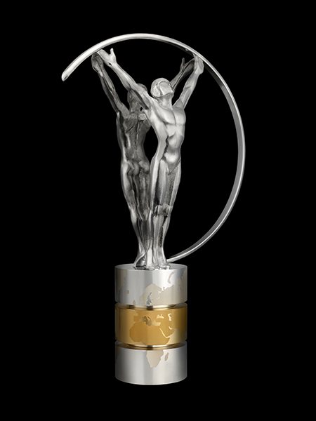 ローレウス・スポーツ・フォー・グッド財団のトロフィー