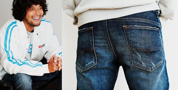 「トマー」をはく三浦理志さん。