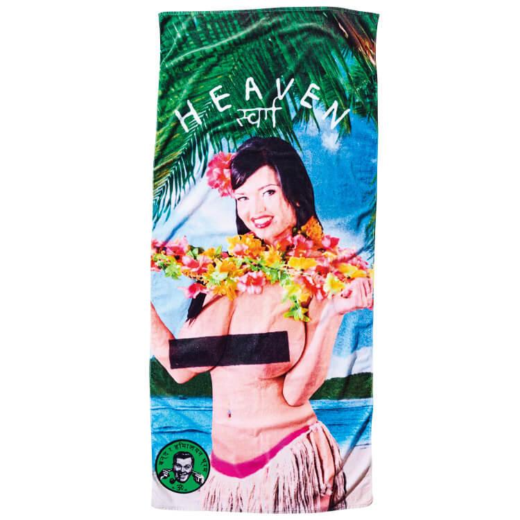 「ブラック ウィドウ」のビーチタオル