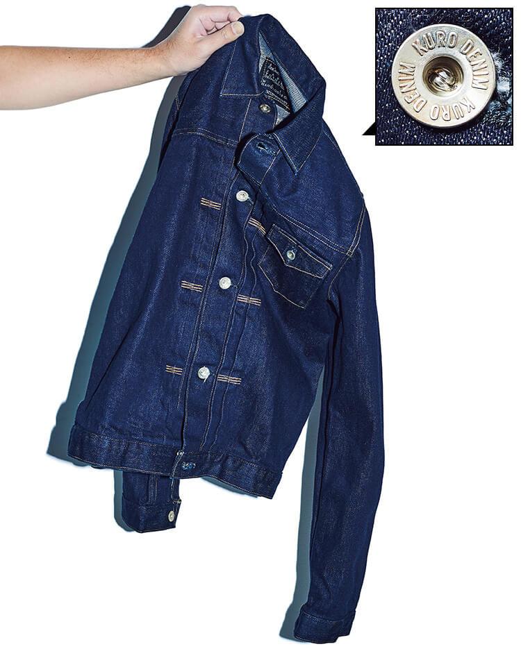 ヴィンテージ感漂うムラのあるデニム地を使用したジャケット／クロ