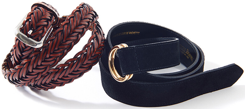 シャツ1枚の軽装に、男の格を足してくれるのがレザーのベルト。