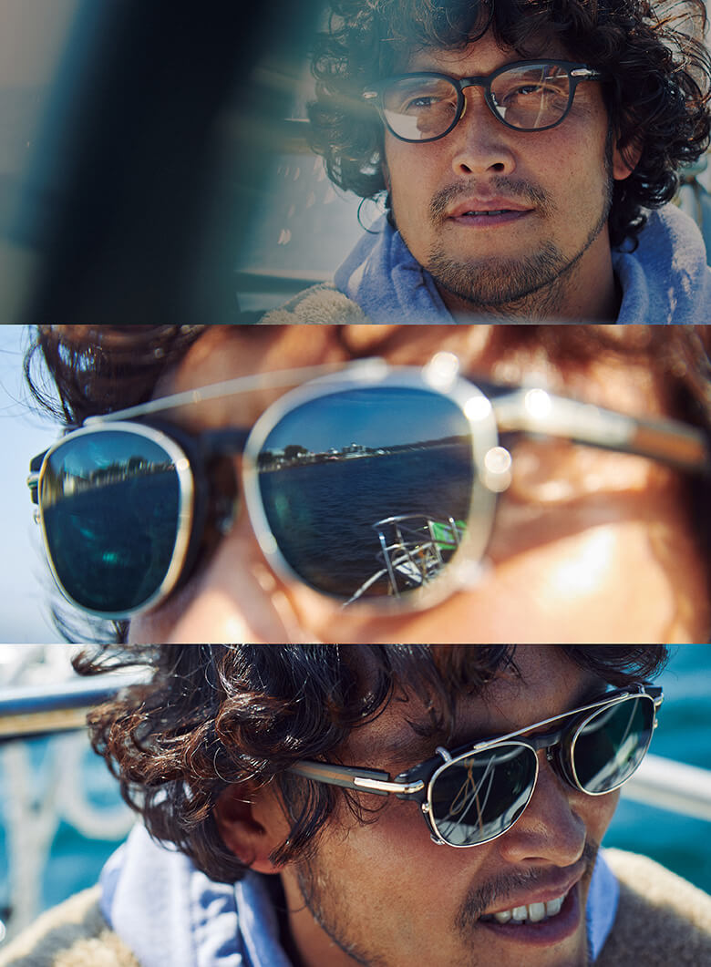 「フォーナインズ」のクリップオンサングラス