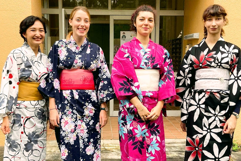 フランス人の友人と記念撮影