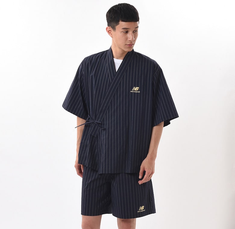 夏の装いの定番である甚平や法被、セットアップの短パンを、伝統的なデザインは維持しつつ現代的な仕様にアレンジした本コレクション。