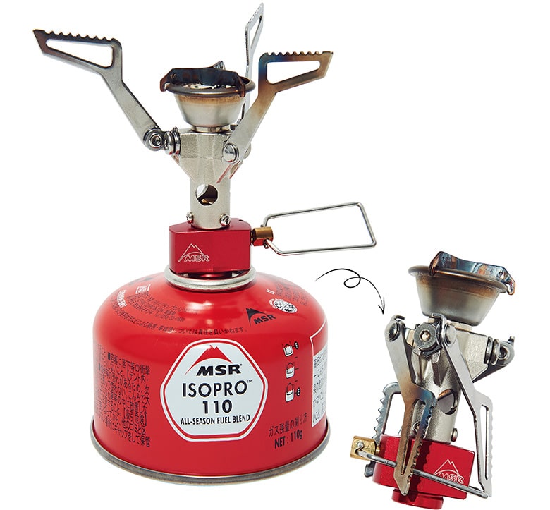 「MSR」のガスストーブ