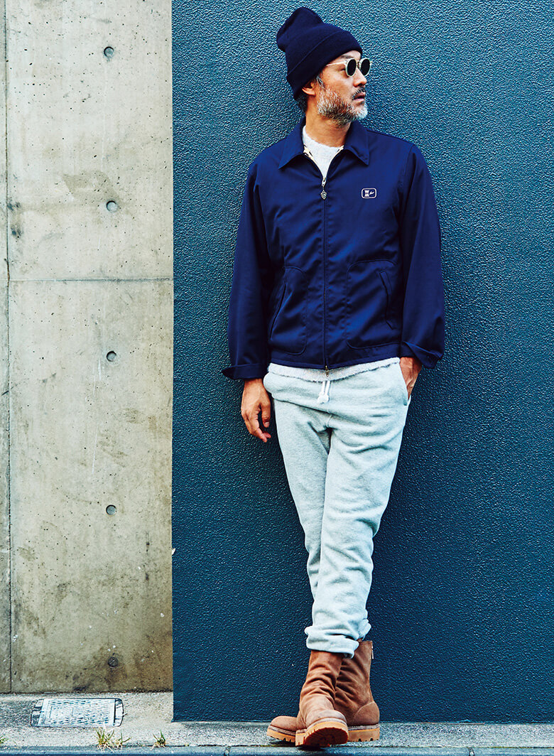 冬の大人コーデをカジュアルに