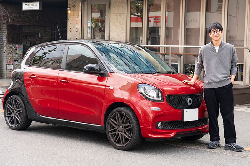 「乗ってるだけで楽しい」モデル安井達郎の小さな愛車スマート・フォーフォー - 8枚目の画像