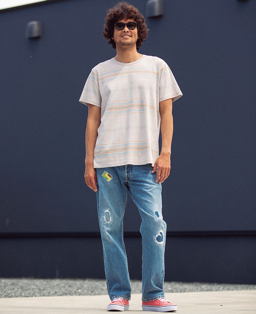 懐かしいのが気分。「やっぱコレ！」なボーダーTシャツ2つの実例 - 2枚目の画像