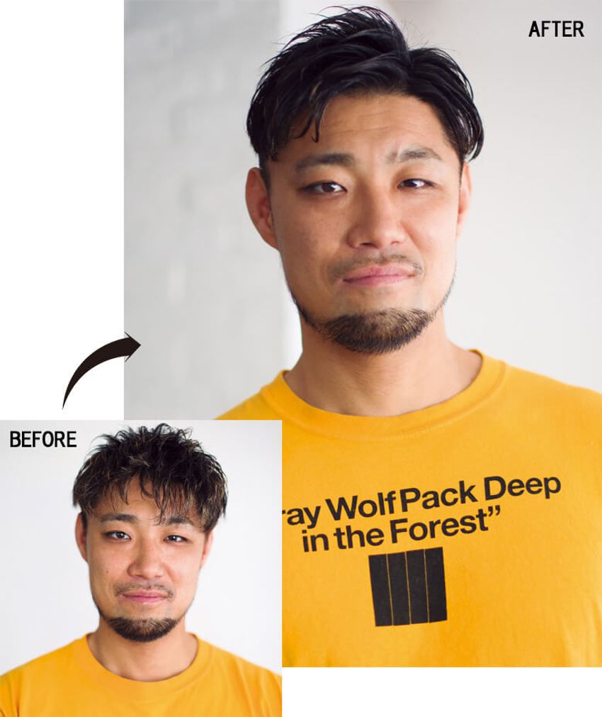 大人の男にちょうどいい「ウェービィなショート」と「艶のあるミドル」ヘアスタイル実例 - 2枚目の画像