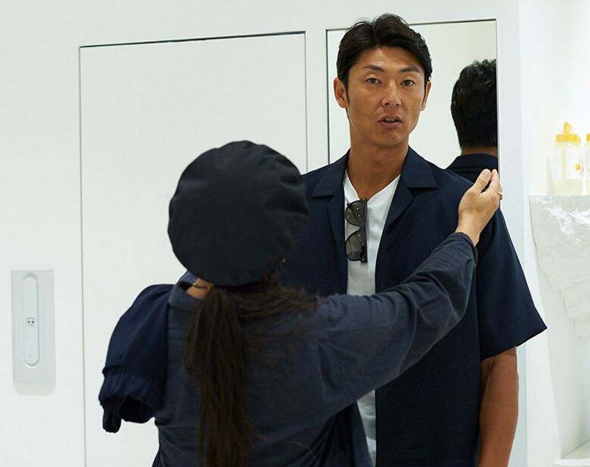 ノッポな元プロ野球投手が“いつもの格好”から脱却した着こなしテクニック - 4枚目の画像