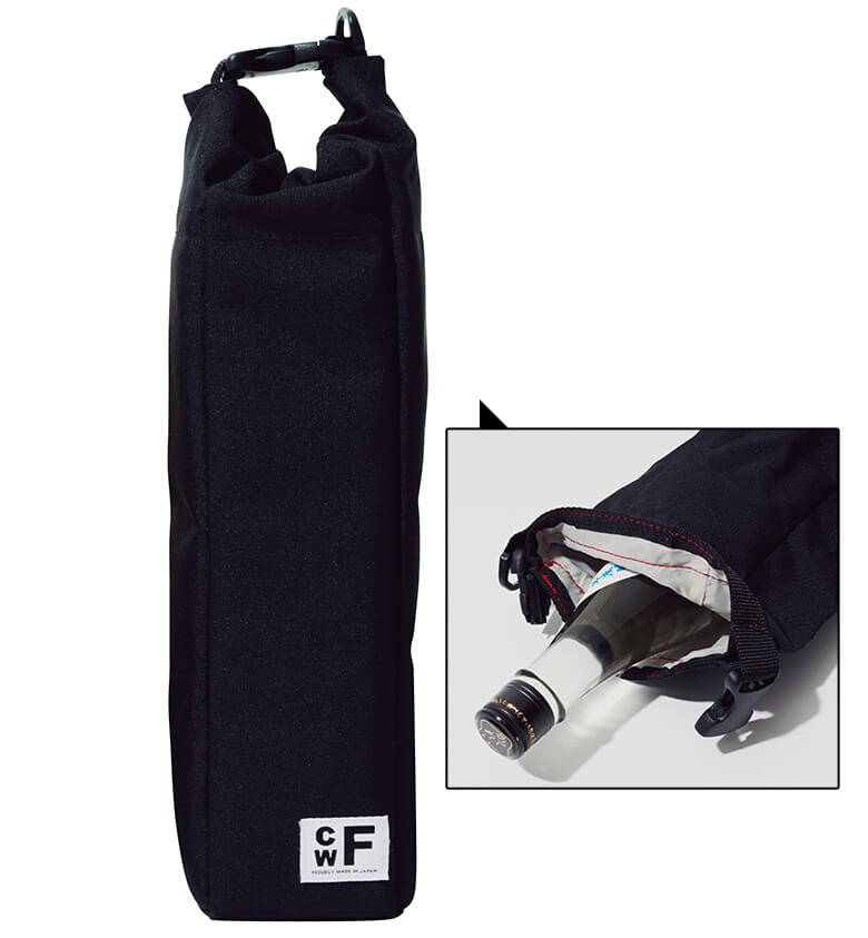 まずサケバッグは標準的な一升瓶とワインボトルに適した2サイズが用意。