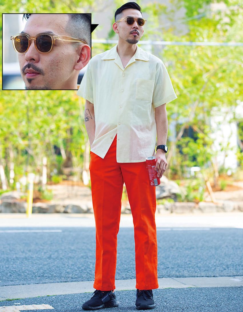 夏は目元にクールを一点挿し。クリアフレームのアイウェアの使い方 - 6枚目の画像