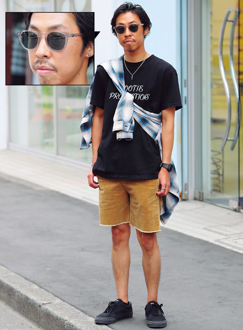 夏は目元にクールを一点挿し。クリアフレームのアイウェアの使い方 - 3枚目の画像