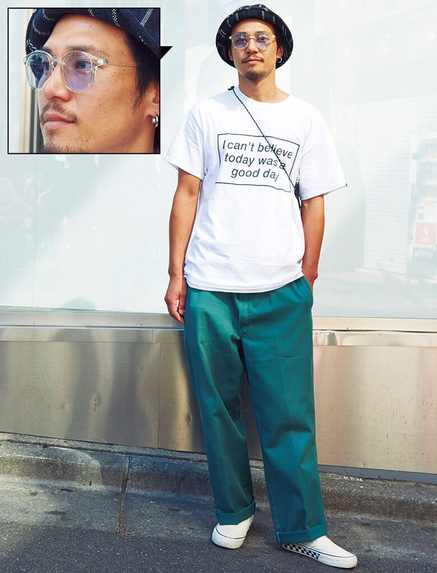 夏は目元にクールを一点挿し。クリアフレームのアイウェアの使い方 - 5枚目の画像