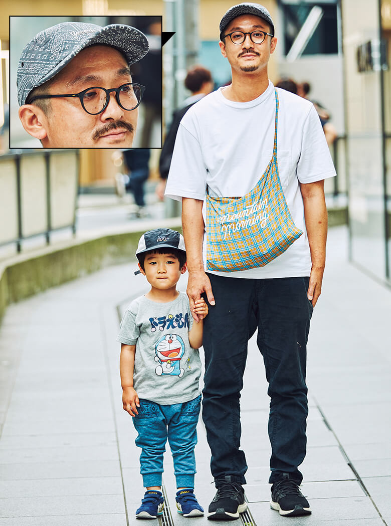 街でも快適に過ごすために機能的なアイテムを積極的に選んだ。でも、これ見よがしじゃないんだよね。