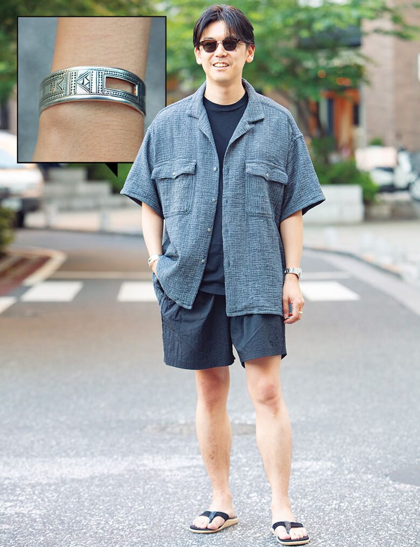 ラフなスタイルの引き締め役は“さりげなくエルメス”に任せてます - 1枚目の画像