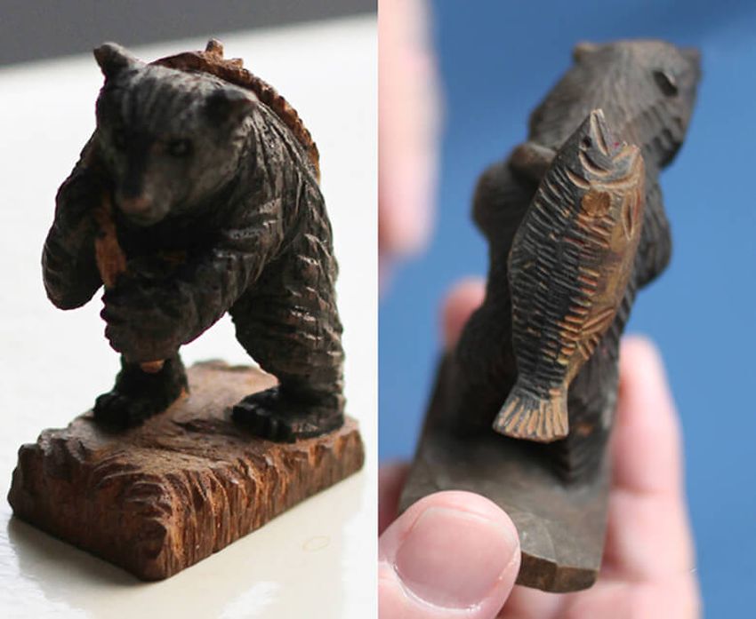 鮭はくわえず、背負うもの。木彫り熊の沼にハマった男に聞いた面白話 - 2枚目の画像