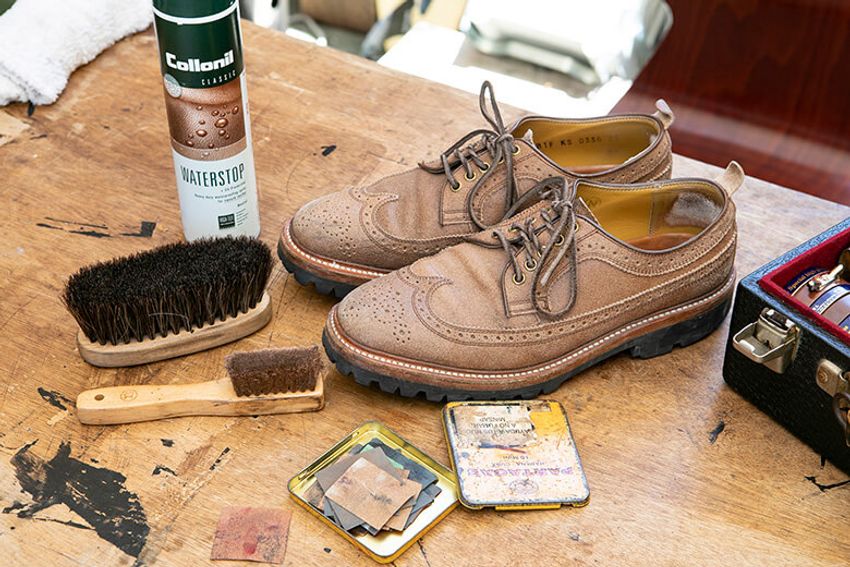 黒ズミが気になるスエード靴、プロの技を覚えればココまで綺麗に！ - 2枚目の画像