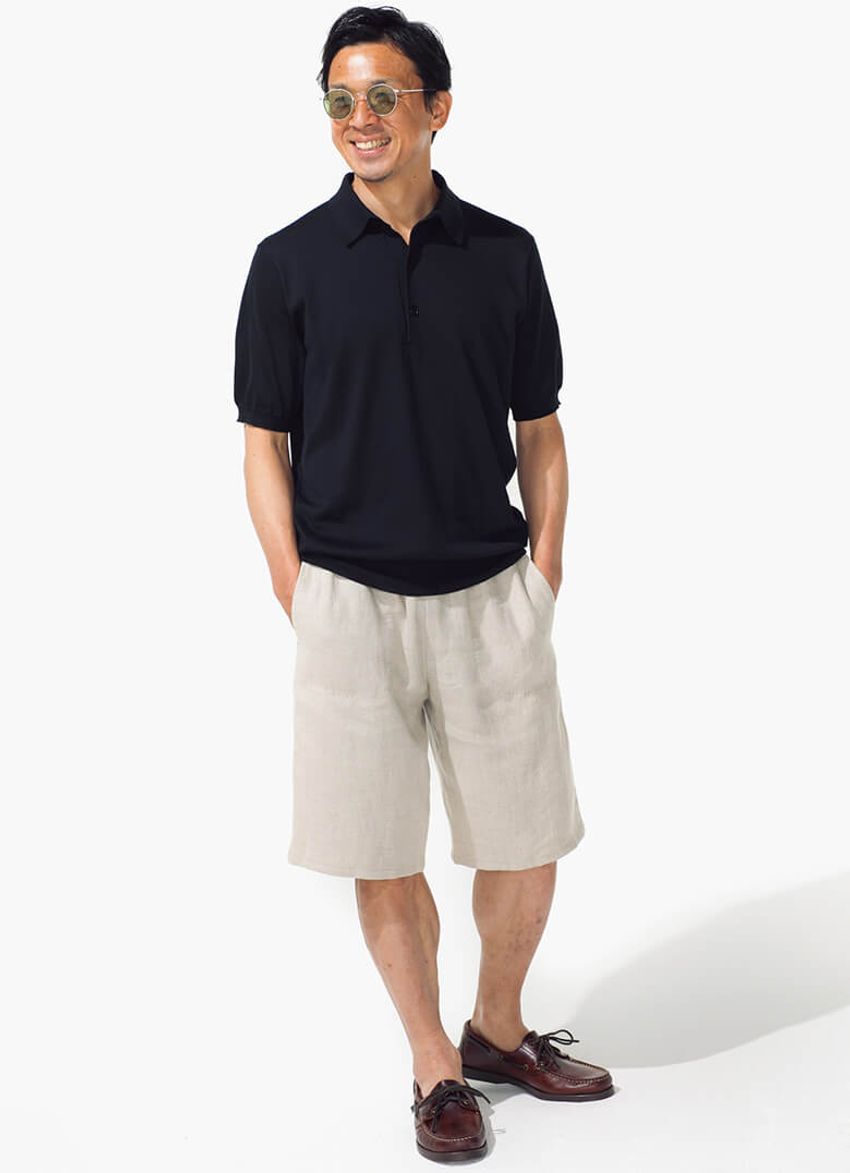 街でもショーツをはきたいから！大人＆きれいめスタイルサンプル - 6枚目の画像