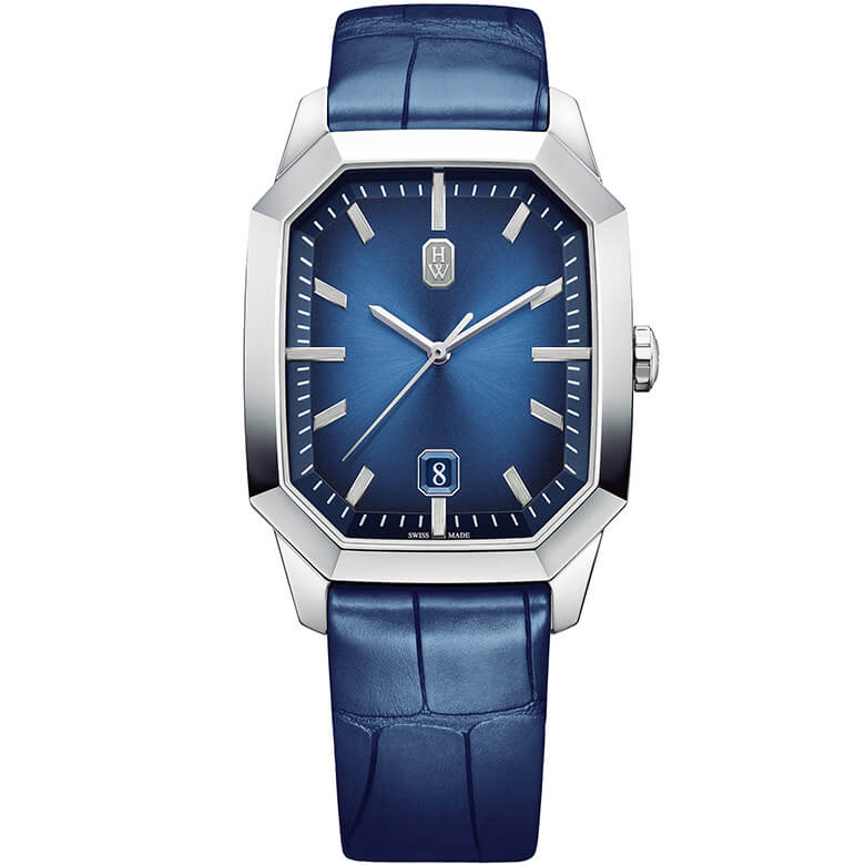 HARRY WINSTON ハリー・ウィンストン／HW エメラルド・オートマティック 33mm 深いブルーの輝きが的な男が着ける「時の宝石」