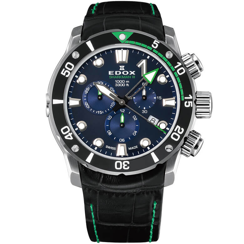 EDOX エドックス／クロノオフショア1シャークマンⅢ クロノグラフ ウルトラマリン シートゥースカイ リミテッドエディション