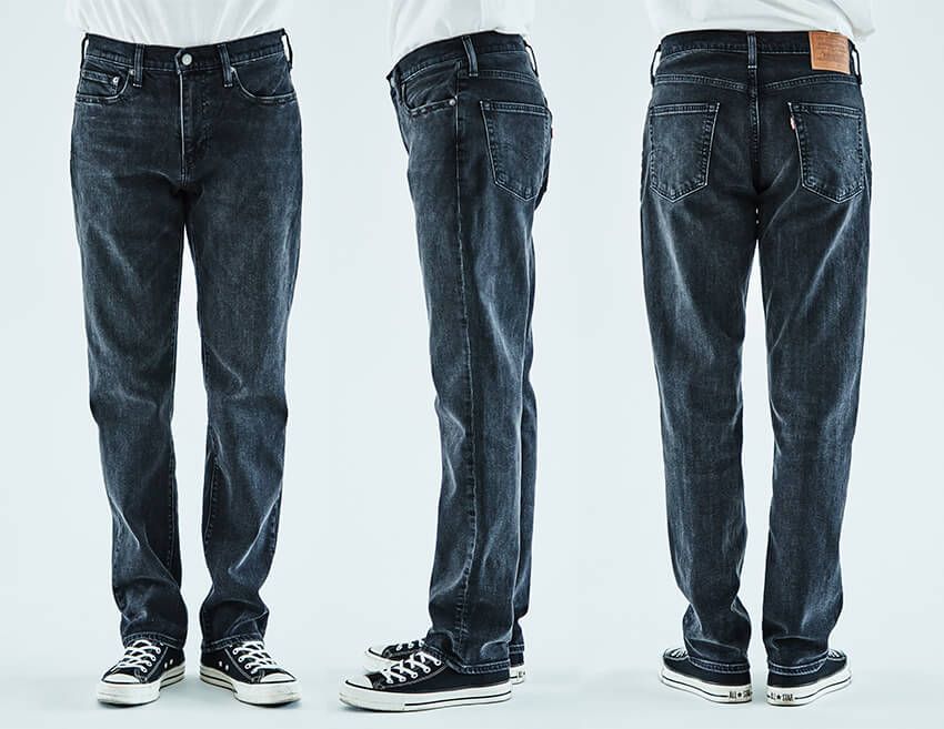 「511™」1万2100円／リーバイス、Tシャツ9240円／リーバイス ビンテージ クロージング、白シャツ2万6400円／リーバイス メイド アンド クラフテッド（すべてリーバイ・ストラウス ジャパン　0120-099-501）