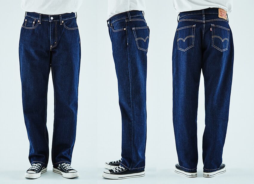 「550™」9350円、シャツ8800円、Tシャツ3300円／すべてリーバイス （ リーバイ・ストラウス ジャパン　0120-099-501）