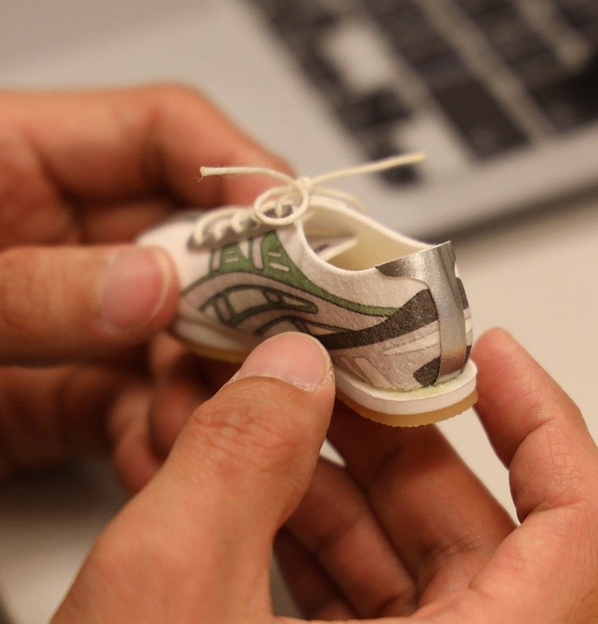 アシックスの初代「ゲルカヤノ」を指先で作ってみた！ 素材も工程もガチでどハマり必至 - 34枚目の画像