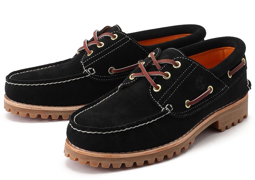 ブラックも登場。どちらを選ぶか悩ましい。「Timberland×BY 3EYE CLASSIC LUG」1万9800円／ティンバーランド×ビューティ&ユース ユナイテッドアローズ（ティンバーランド/VF ジャパン　0120-953-844）