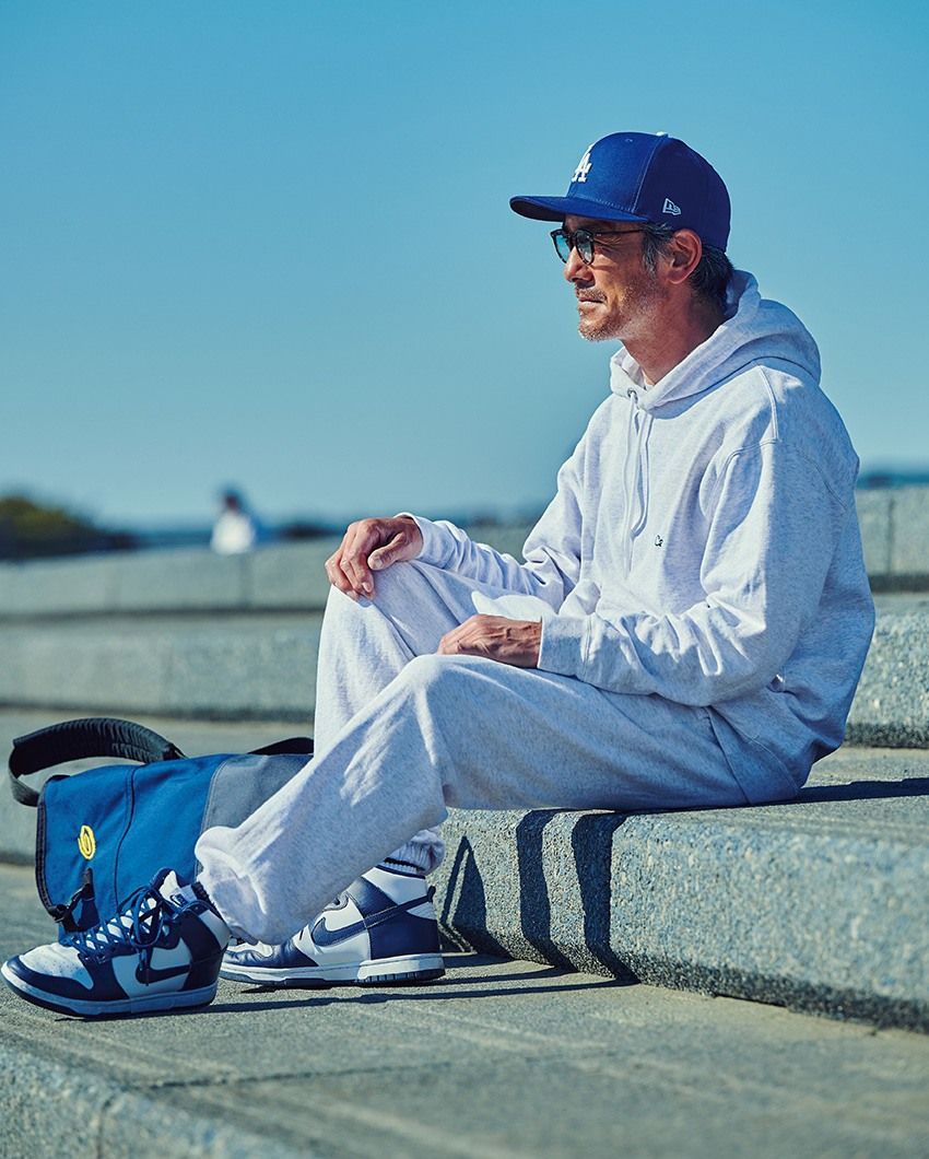 スウェットを部屋着に見せない3つのポイント。その効能がわかる、5つのコーデ - 3枚目の画像