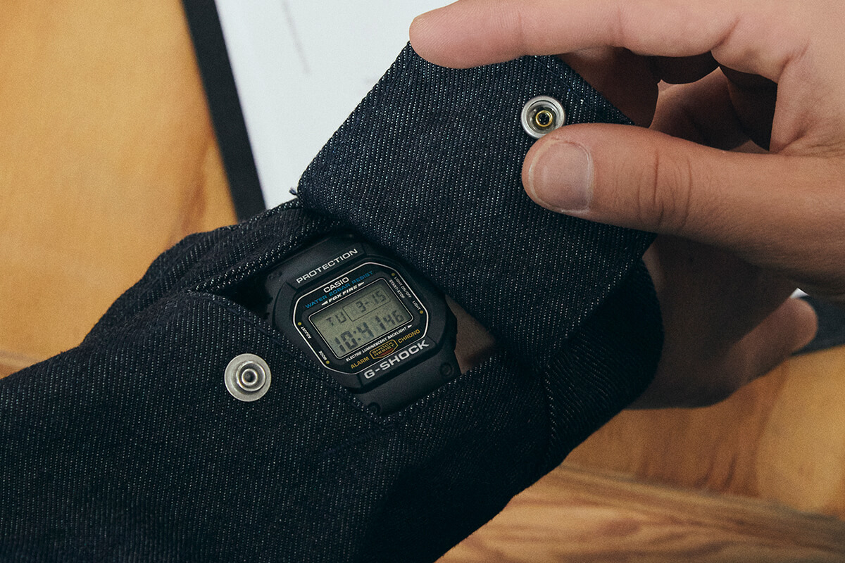 このデニム「Gショック」製。ビームス監修のタフな衝撃作がついに