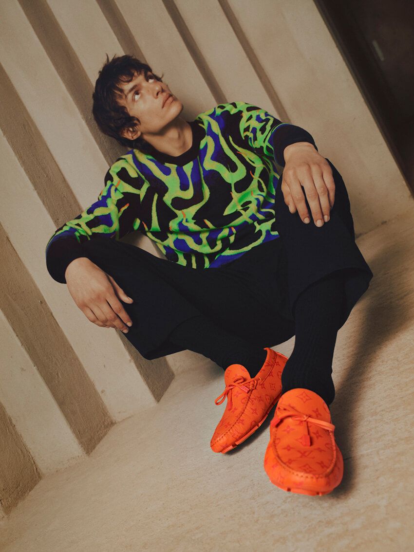 故ヴァージルによる「ルイ・ヴィトン」ドライビングシューズ。ポップな色使いに注目！ - 15枚目の画像