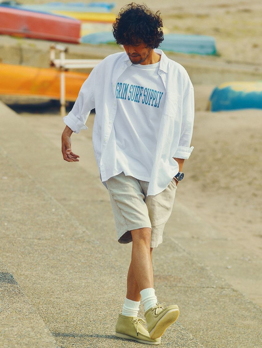 大人見えする「Tシャツ×短パン」コーデ術。ちょっとしたアクセントを利かせた7選 - 7枚目の画像