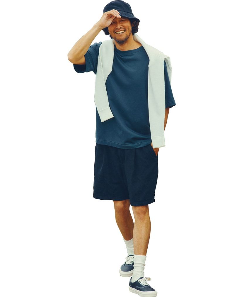 大人見えする「Tシャツ×短パン」コーデ術。ちょっとしたアクセントを利かせた7選 - 8枚目の画像