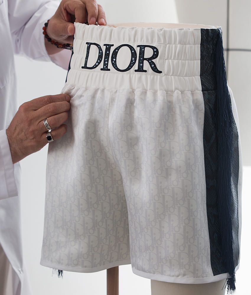 世界初「ディオール」のボクシング用トランクス。着用したのはチャンピオン、ライアン・ガルシア！ - 2枚目の画像