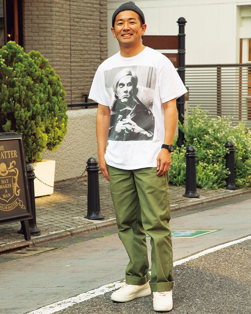 Tシャツ一枚に個性が滲むコーデ術。グラフィック派も無地派も参考になる7人をスナップ - 8枚目の画像