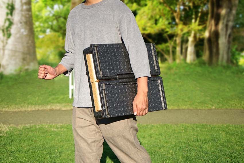 “折り畳める”発泡スチロールの箱。かさ張らず保冷力も抜群だから、車に常備をオススメ！ - 8枚目の画像