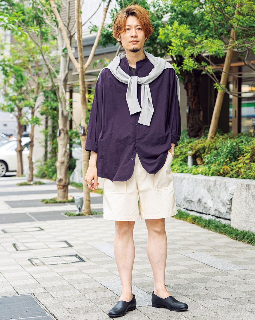 大人のショーツスタイルは「膝を出すなら肘隠す」が正解。長袖シャツで実践した10名 - 6枚目の画像