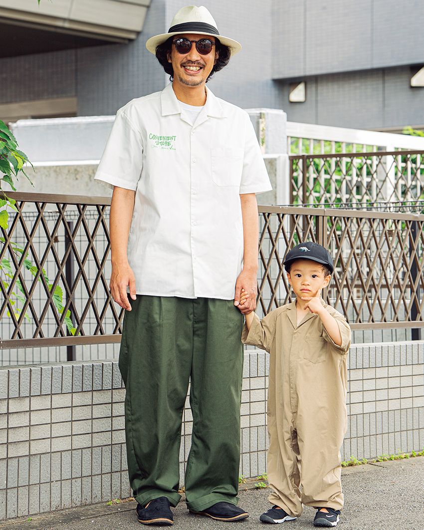 ゆったりパンツをお洒落に着こなすパパをスナップ。大人の余裕を感じるコーデ集 - 2枚目の画像