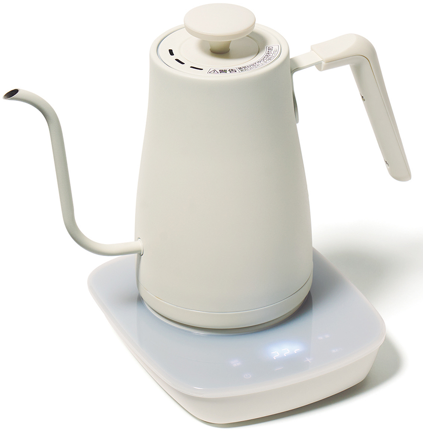 控えめな見た目の実力派「山善」の電気ケトル。コスパも含めて