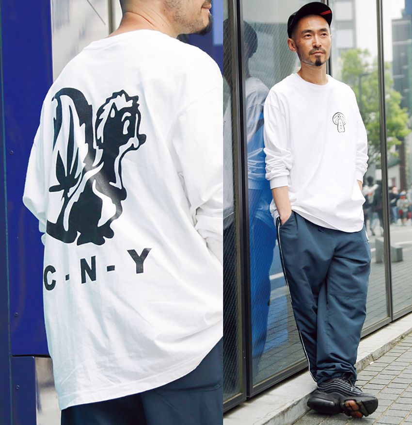 バックプリントを上手く取り入れたスタイルサンプル。フロントはシンプルが正解だ - 3枚目の画像