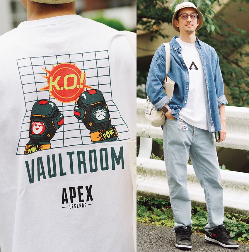 バックプリントを上手く取り入れたスタイルサンプル。フロントはシンプルが正解だ - 1枚目の画像