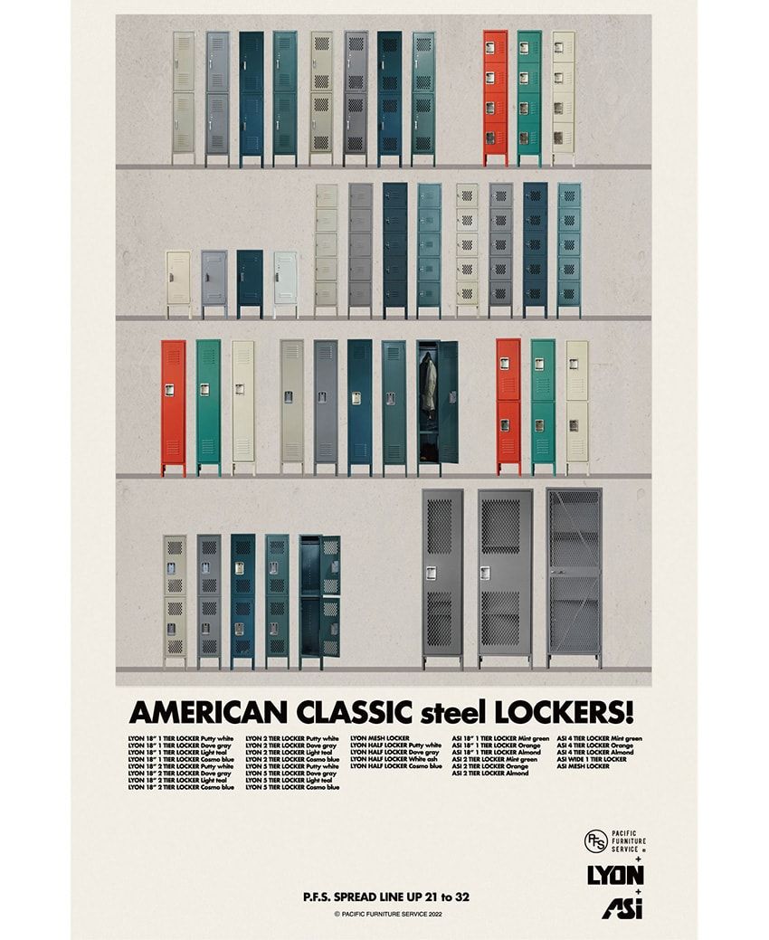 アメリカン家具好きに「ASI」社のスチールロッカーのススメ。PFSが取り扱いをスタート！ - 2枚目の画像