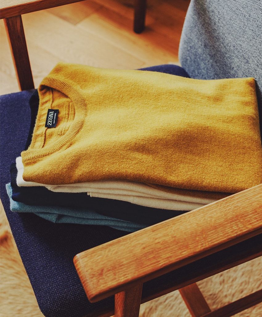 平日も休日も、家時間でも「ゼニア」のカシミヤニットが大活躍。全色買いもオススメ - 2枚目の画像