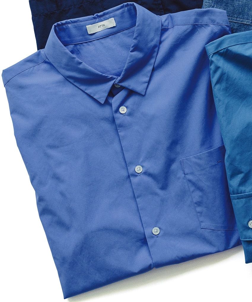 直感に従って爆買いすべし！何枚あっても嬉しい“青シャツ”、6段グラデーション - 5枚目の画像