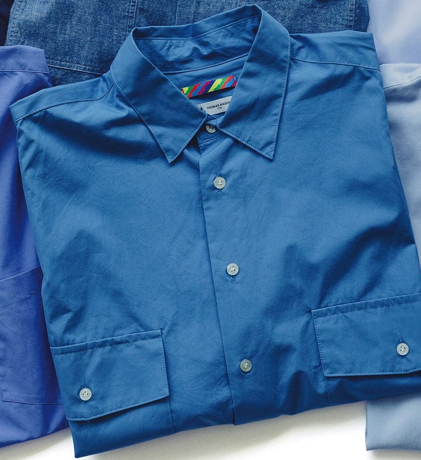 直感に従って爆買いすべし！何枚あっても嬉しい“青シャツ”、6段グラデーション - 7枚目の画像