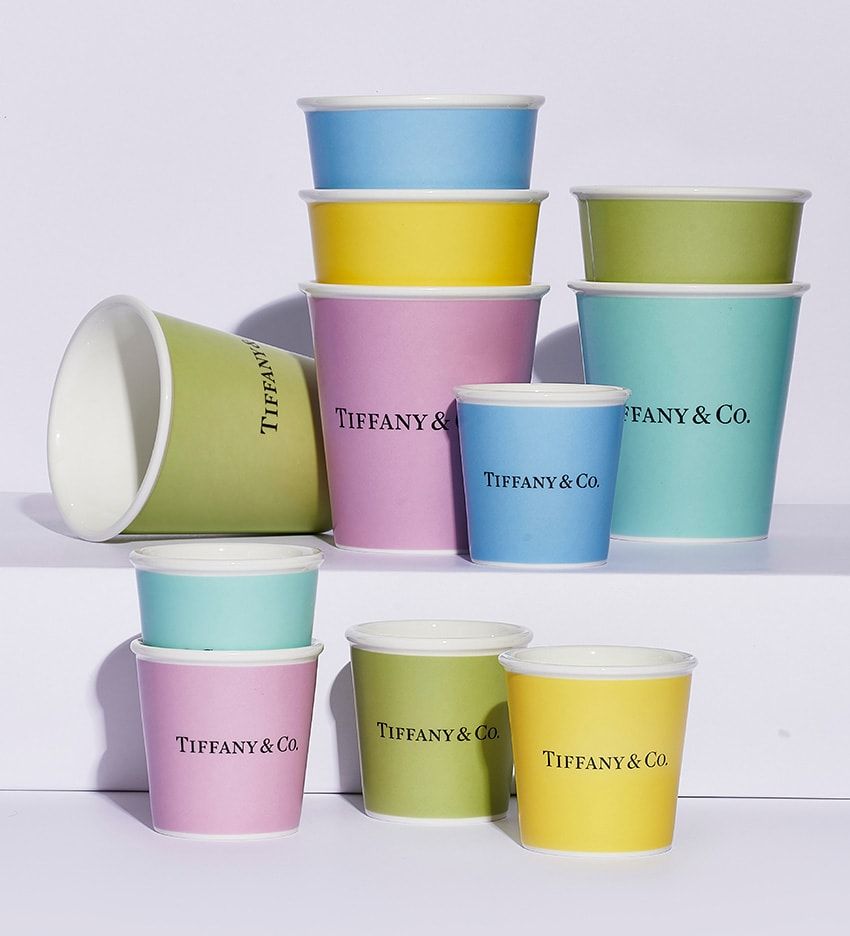 「ティファニー」の紙コップ⁉︎ いや、陶器製！ カラバリ豊富でギフトにバッチリ - 1枚目の画像