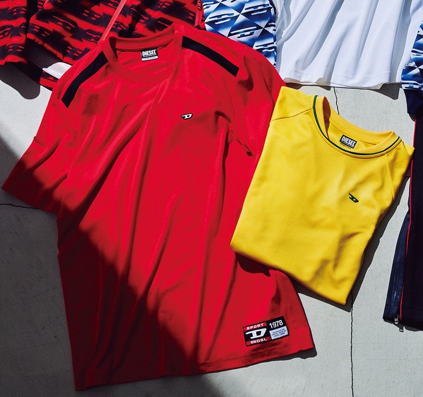 Tシャツ 左から1万1000円、1万1000円/ともにディーゼル(ディーゼル ジャパン 0120-55-1978)