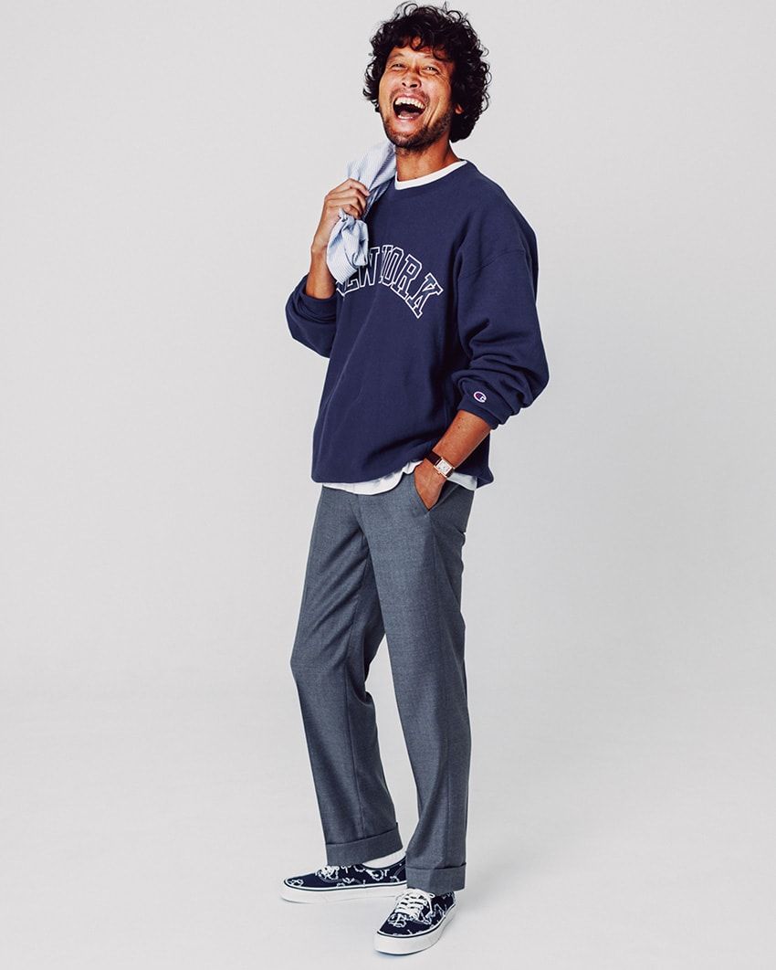 秋のスウェットコーデを大人っぽく、いい感じに見せるためのさりげないテクニック集 - 3枚目の画像